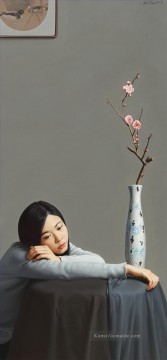 Chinesische Werke - Boudoir Repinings Pfirsich blüht wieder Chinesisches Mädchen